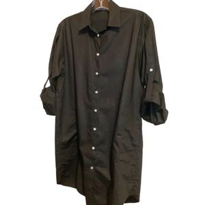 Zara Basic Long Sleeve Black Tunic S